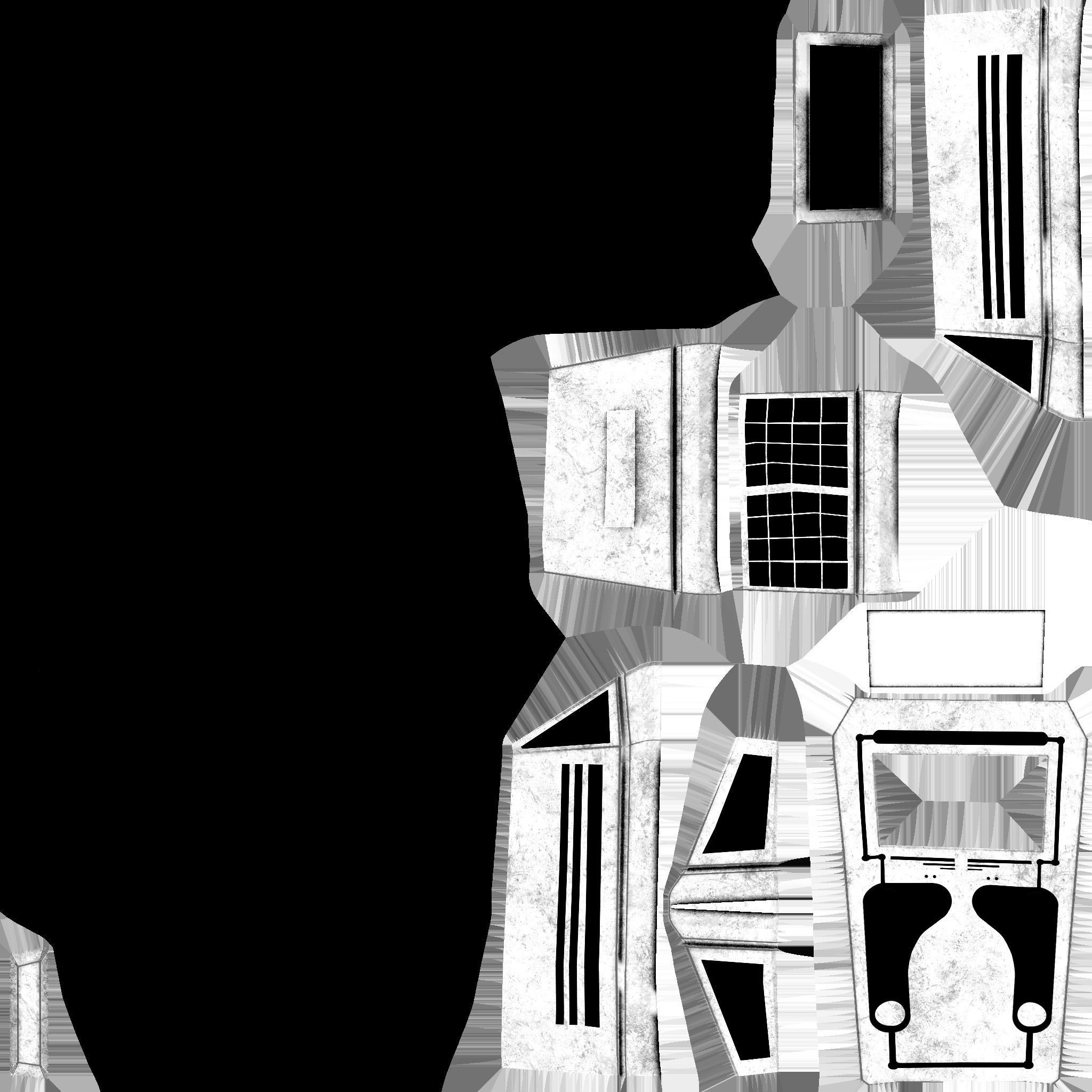 SciFi Backpack E06 Blue - Fashion Character Design Low-poly 3D model_24