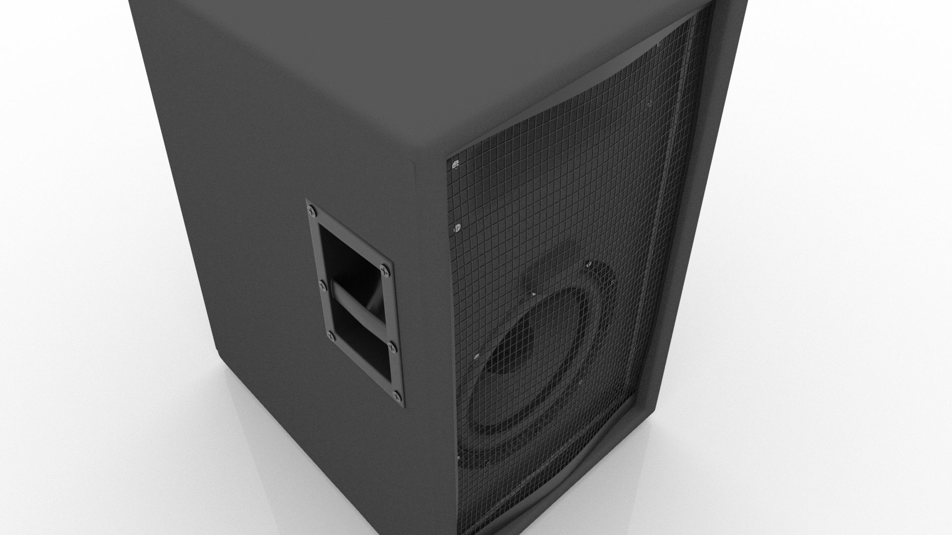 3D Speaker Model Free low-poly 3D model_3
