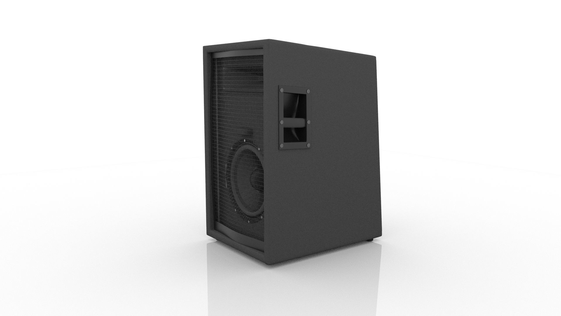 3D Speaker Model Free low-poly 3D model_2