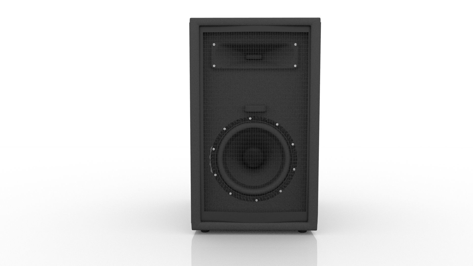 3D Speaker Model Free low-poly 3D model_1