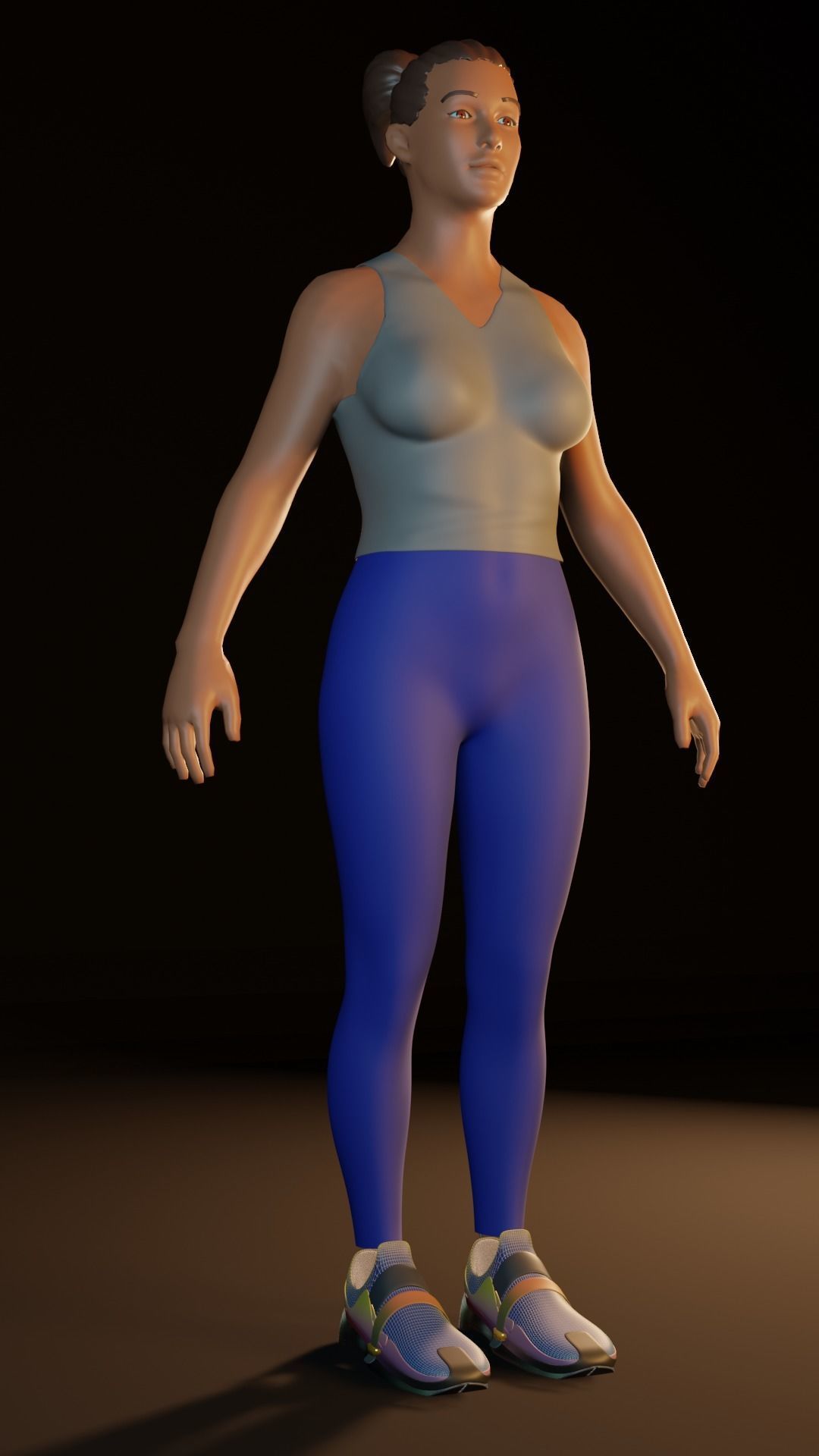 ATHLETE GIRL 3D model_1
