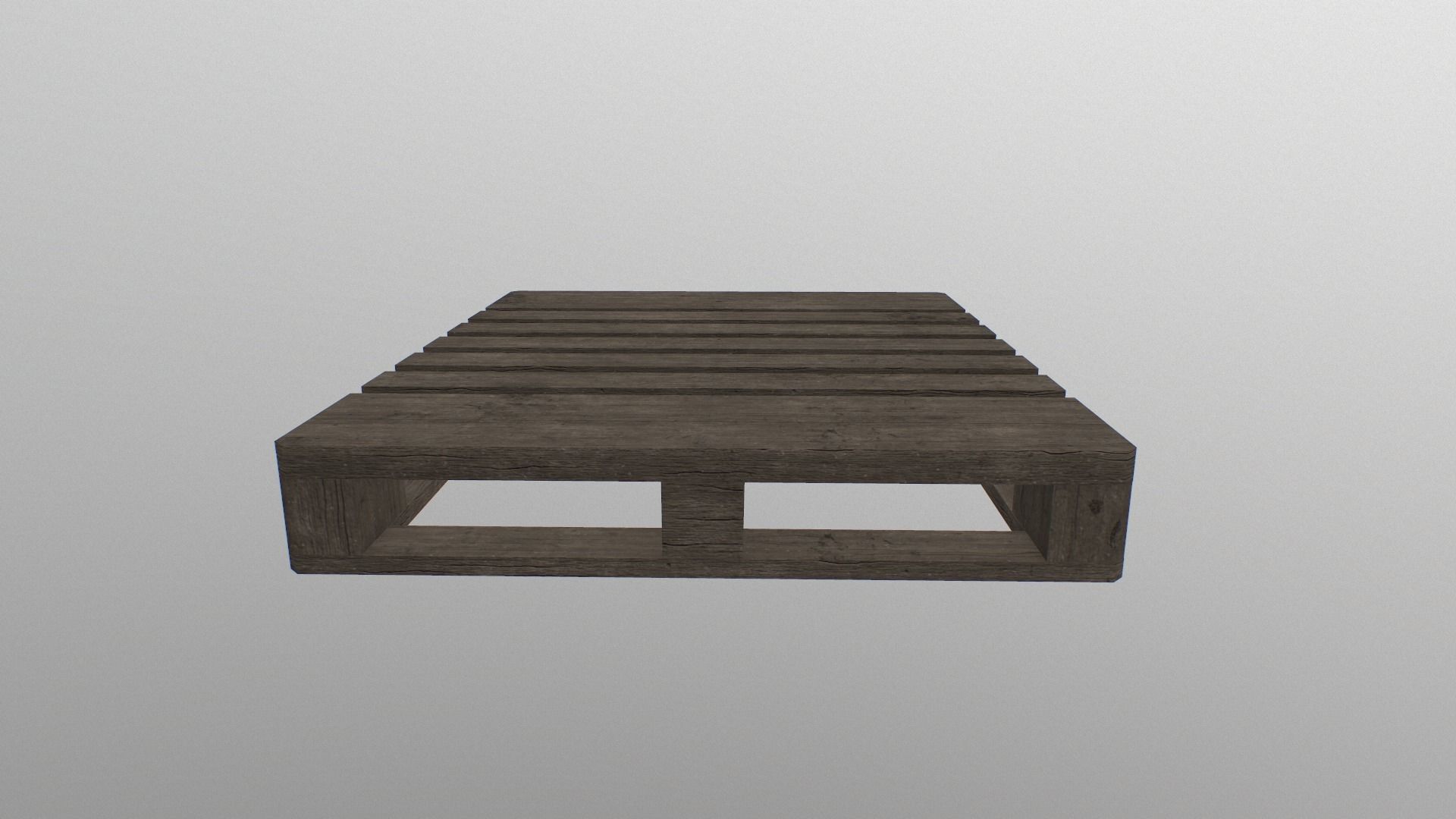 Euro Pallete Low-poly 3D model_9