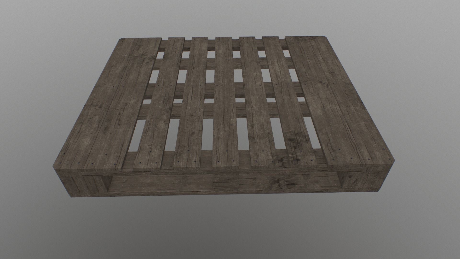 Euro Pallete Low-poly 3D model_11