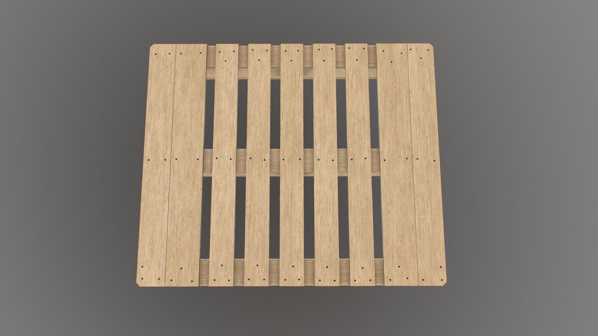 Euro Pallete Low-poly 3D model_6