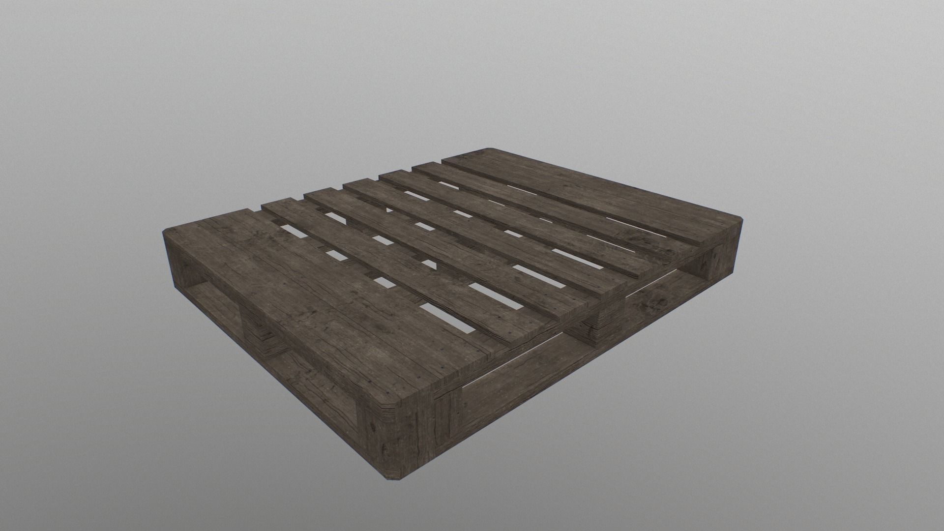 Euro Pallete Low-poly 3D model_10