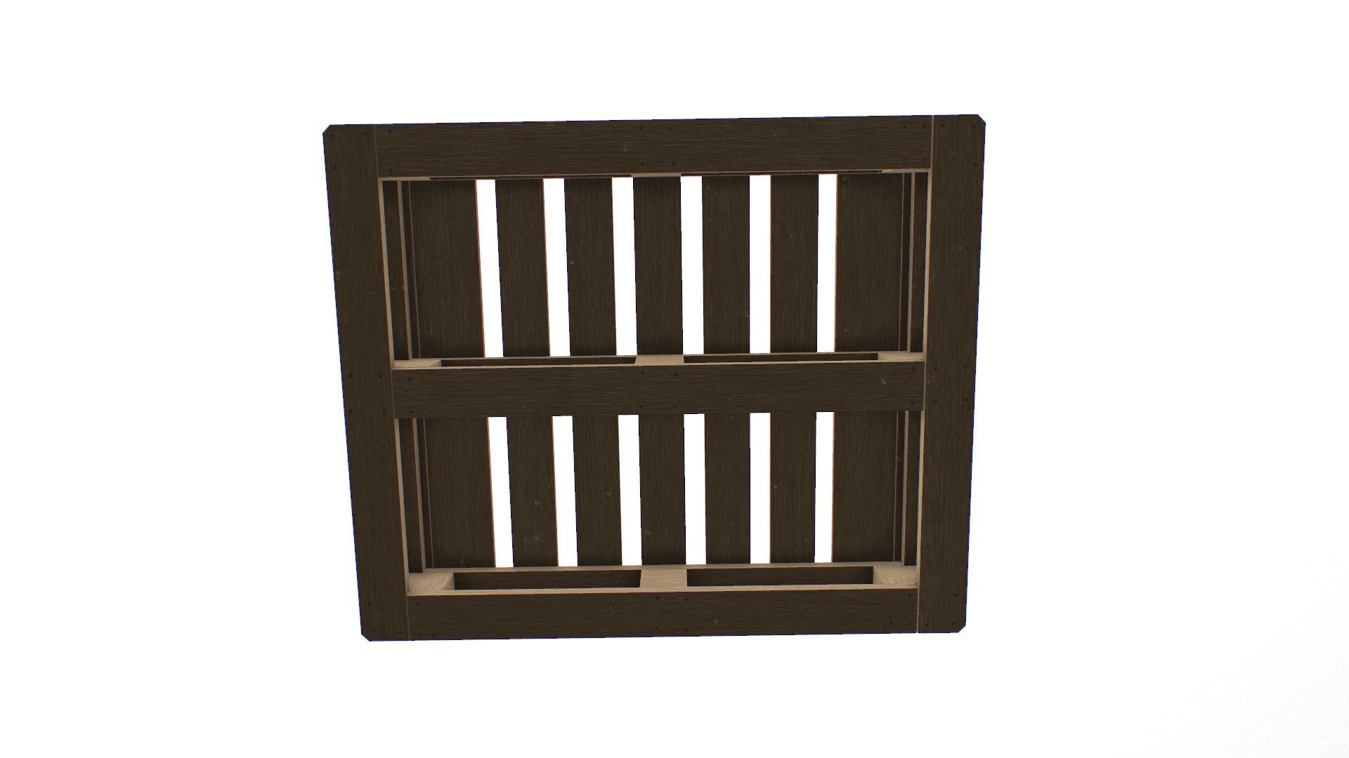 Euro Pallete Low-poly 3D model_7