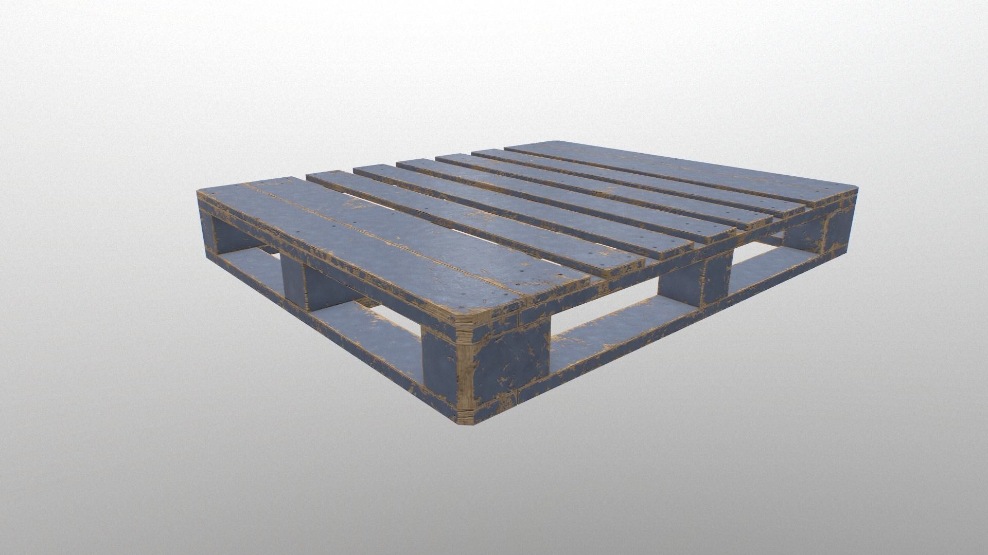 Euro Pallete Low-poly 3D model_19