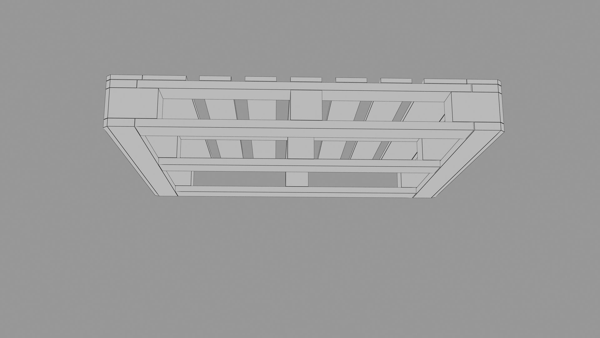 Euro Pallete Low-poly 3D model_34