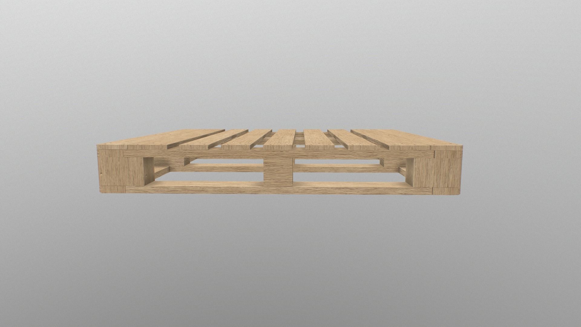 Euro Pallete Low-poly 3D model_5