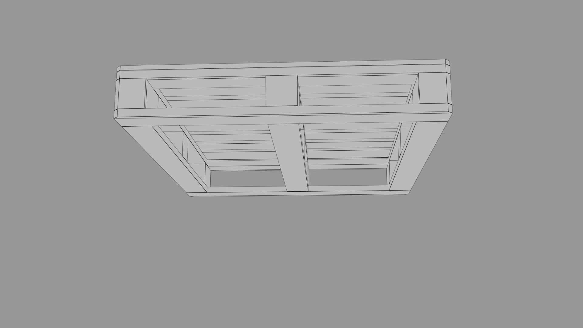 Euro Pallete Low-poly 3D model_33