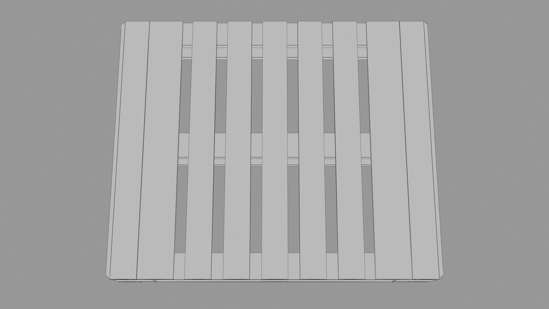 Euro Pallete Low-poly 3D model_36