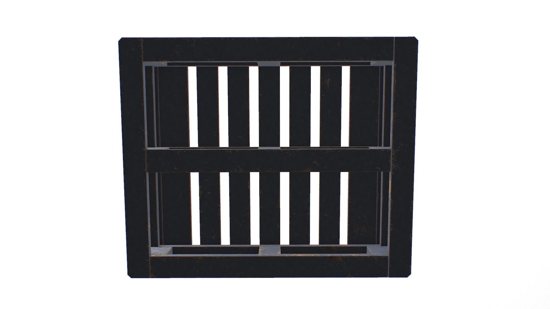 Euro Pallete Low-poly 3D model_25