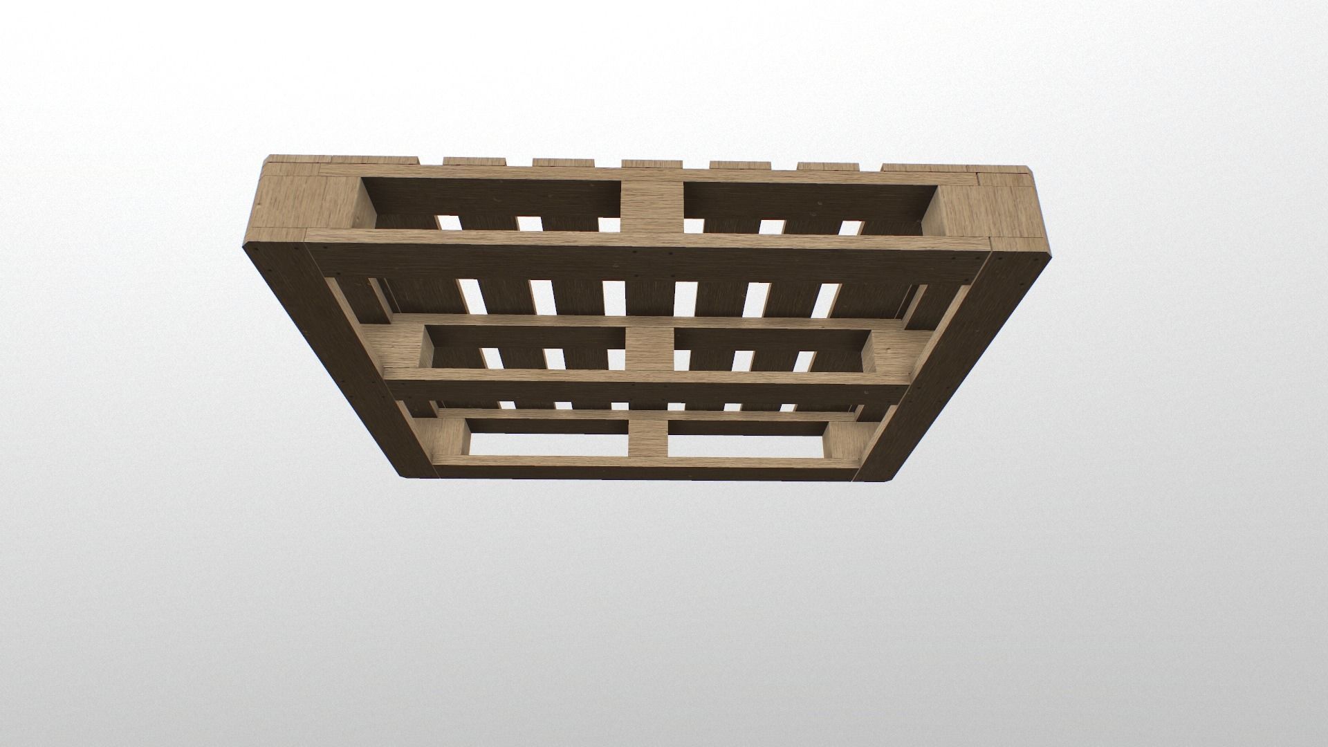 Euro Pallete Low-poly 3D model_8