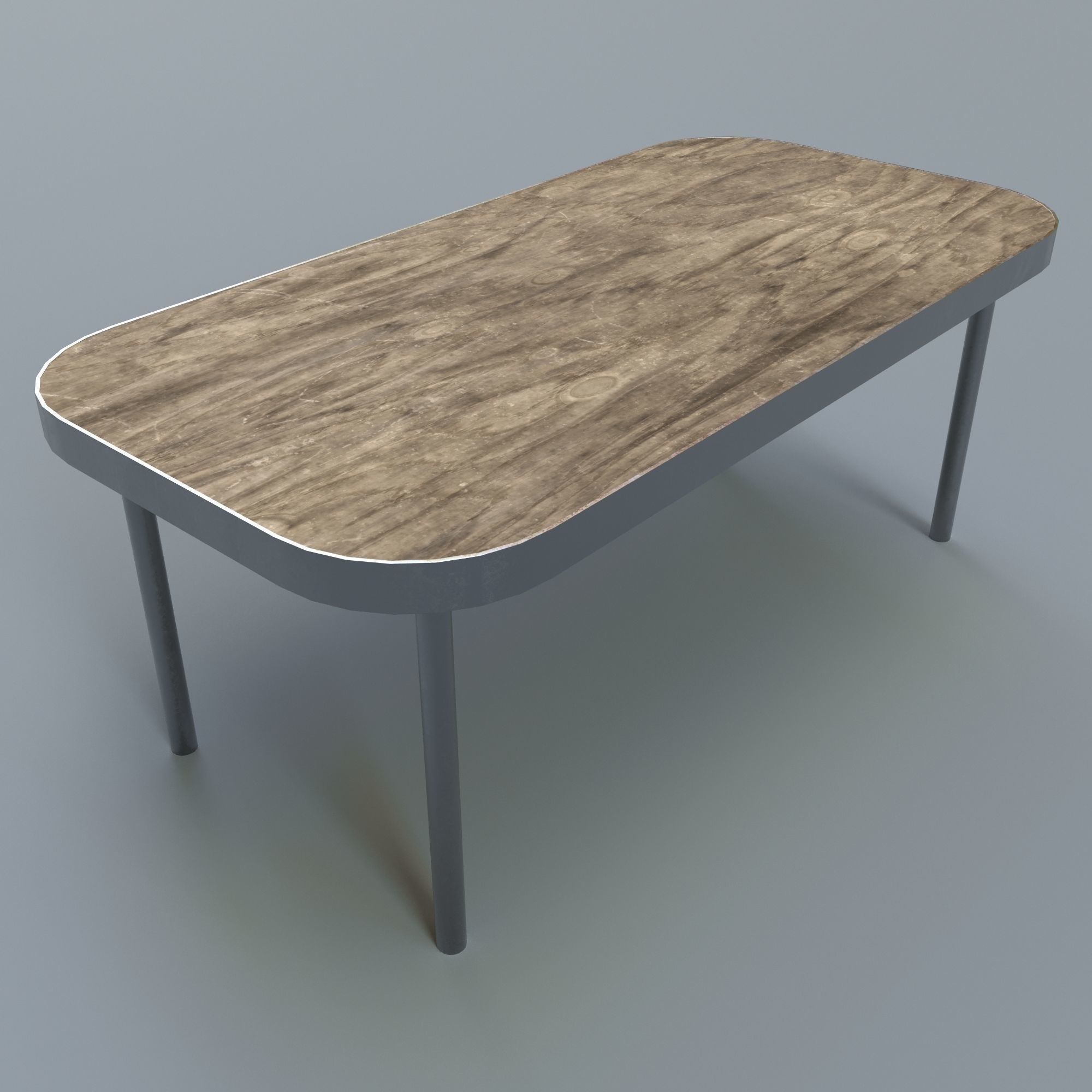 Table 01 Low-poly 3D model_4