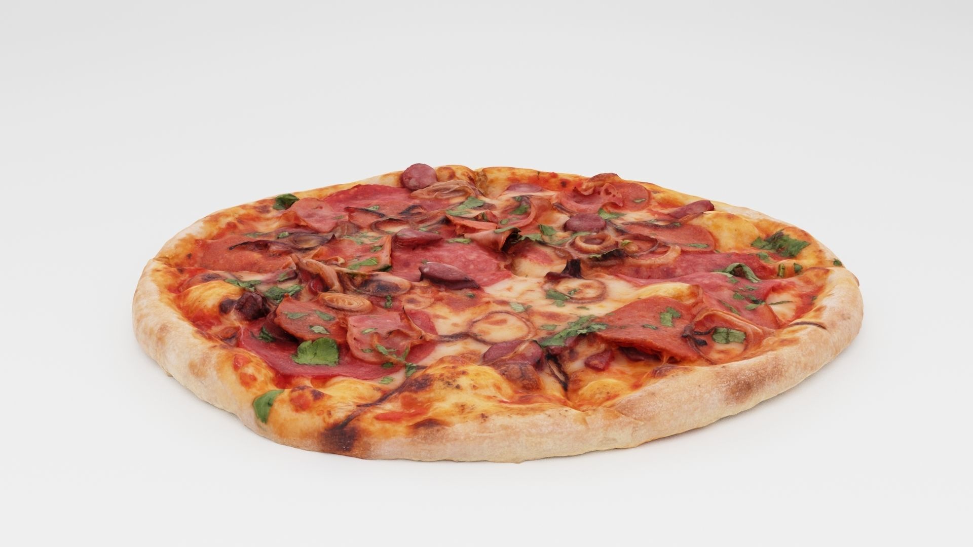 Pizza Collection 6 items italian food  3D model_26