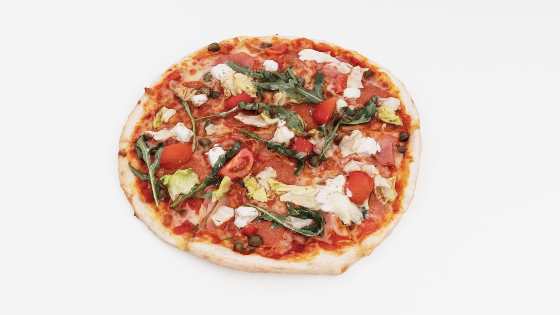 Pizza Collection 6 items italian food  3D model_46