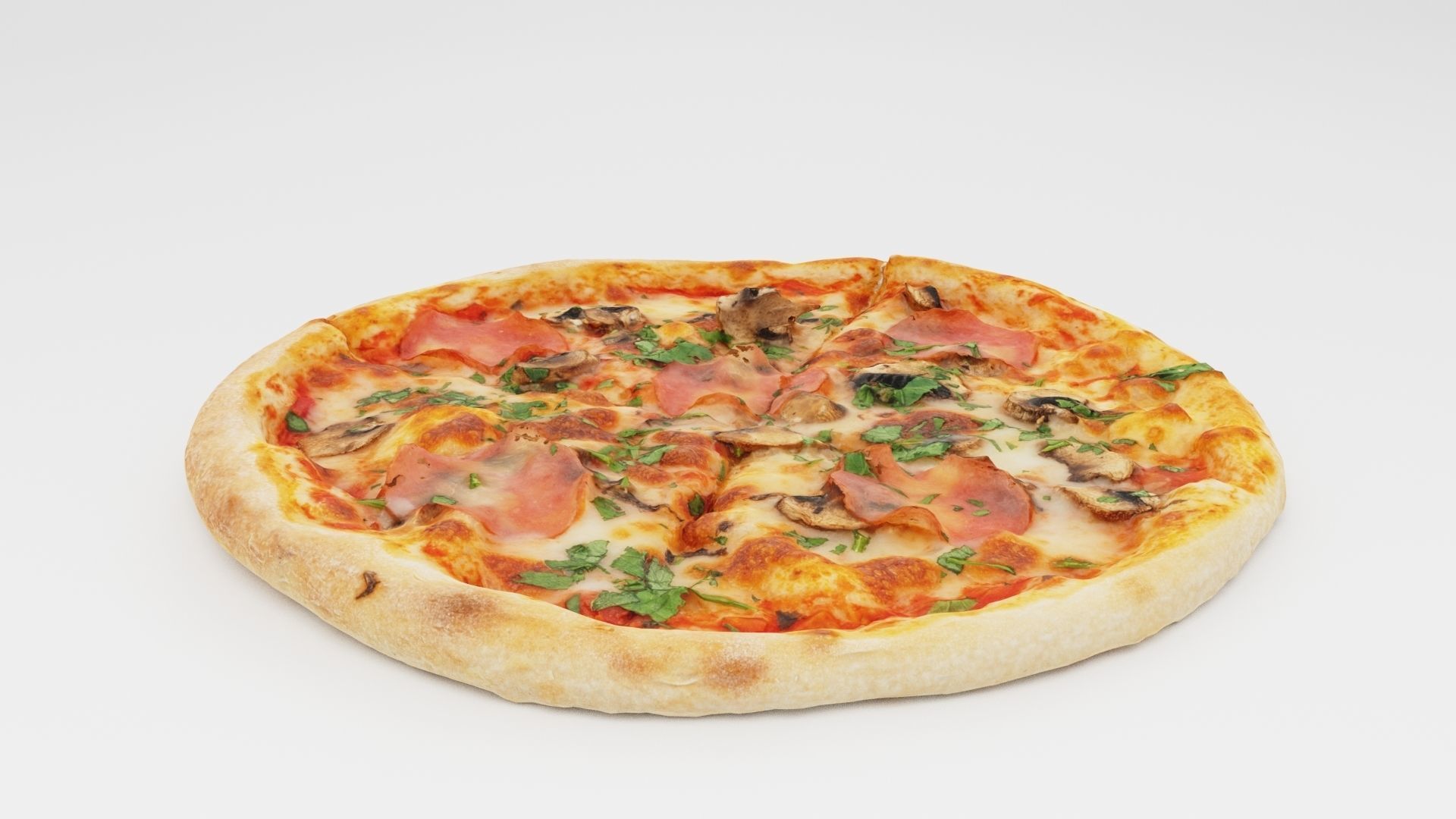 Pizza Collection 6 items italian food  3D model_20