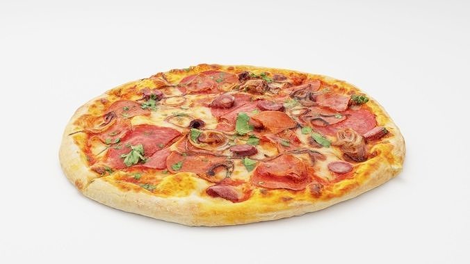 Pizza Collection 6 items italian food  3D model 6
