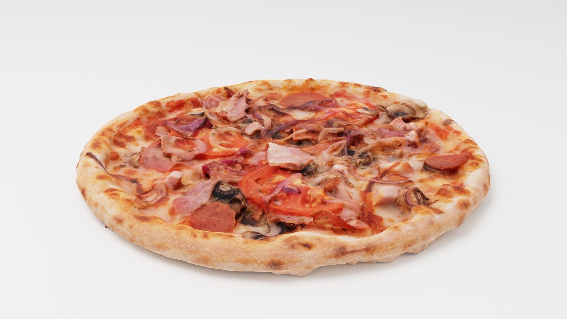 Pizza Collection 6 items italian food  3D model_36