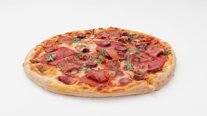Pizza Collection 6 items italian food  3D model 5