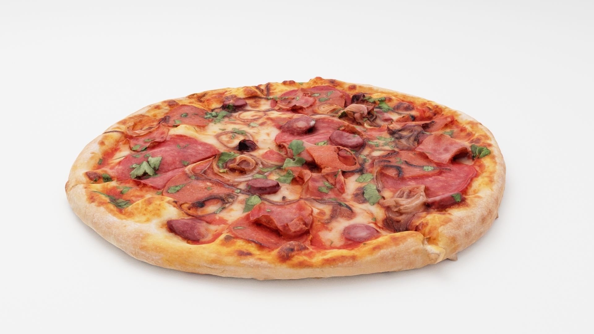 Pizza Collection 6 items italian food  3D model_4