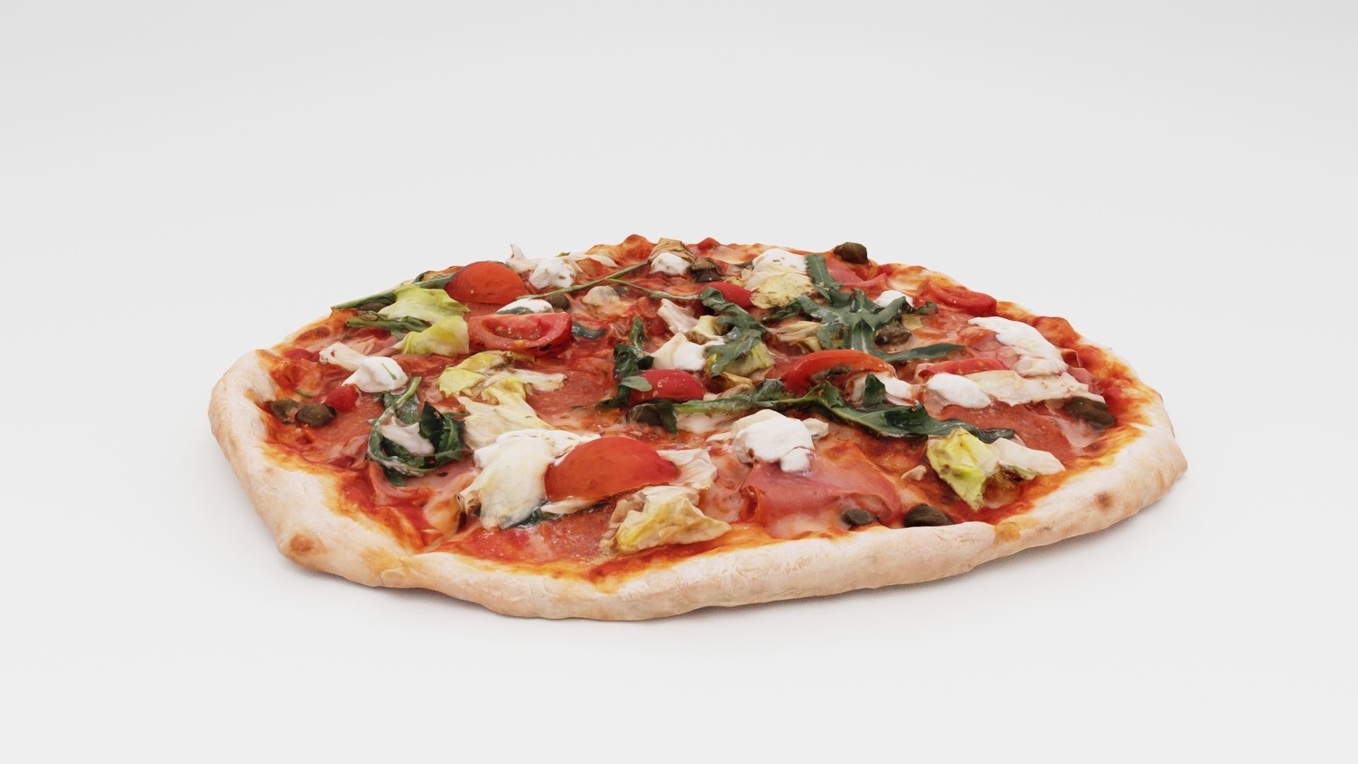 Pizza Collection 6 items italian food  3D model_47