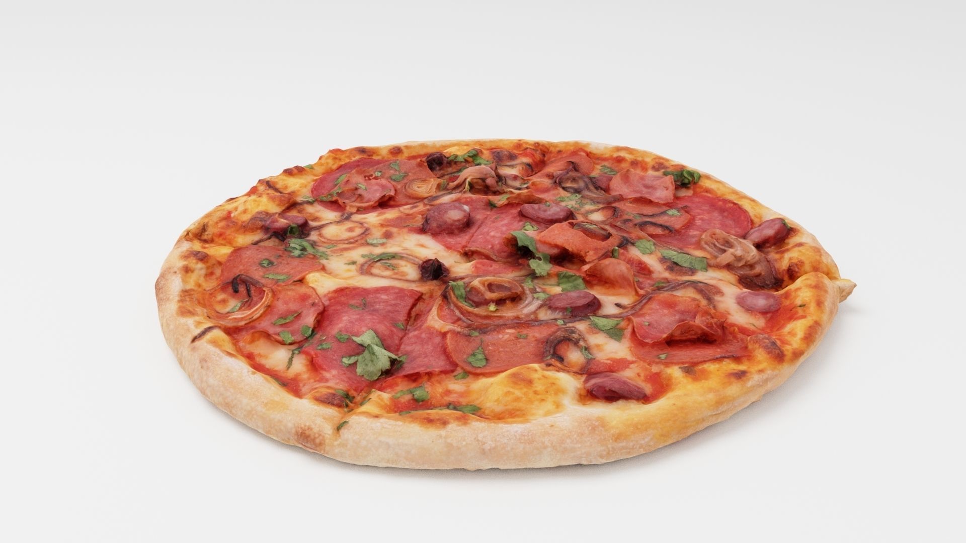 Pizza Collection 6 items italian food  3D model_16