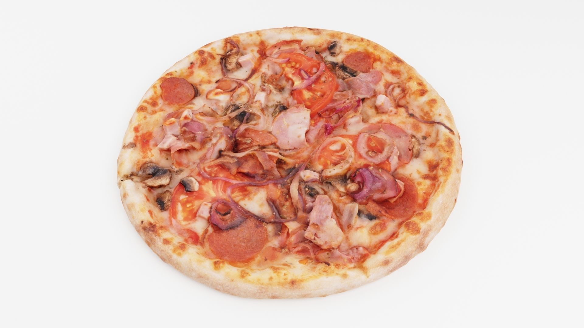 Pizza Collection 6 items italian food  3D model_39