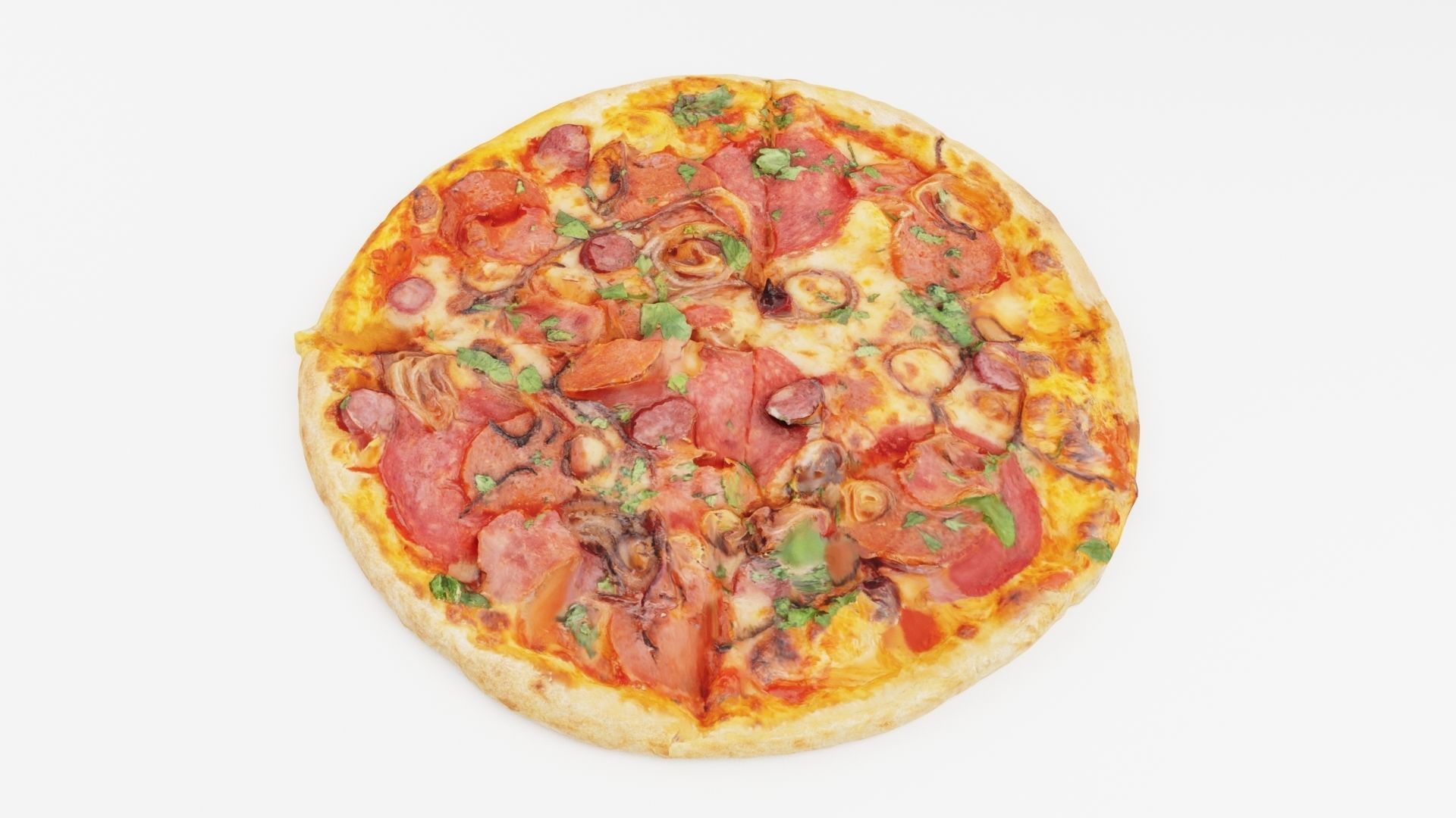 Pizza Collection 6 items italian food  3D model_32