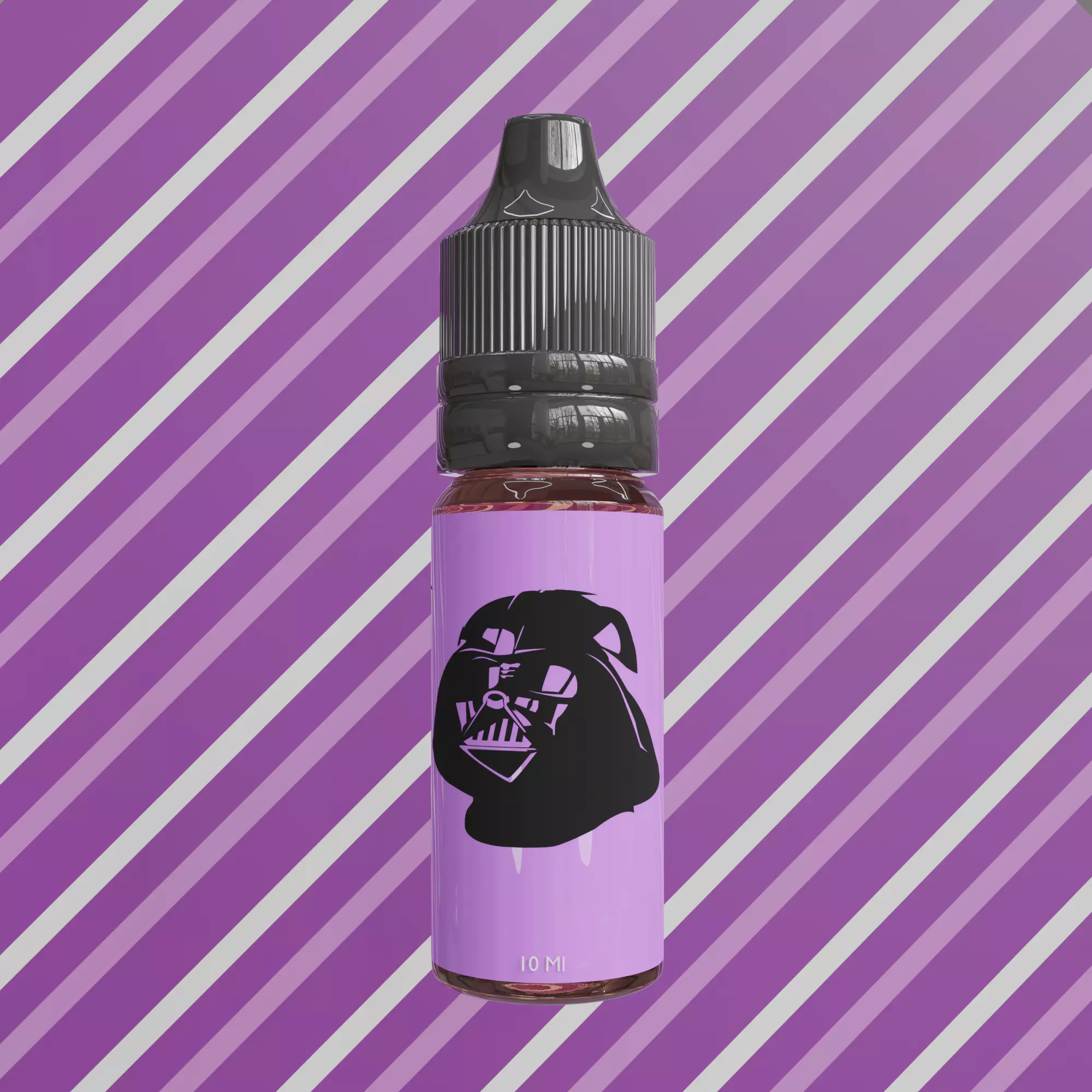 Fluid vape juice - unicorn Low-poly 3D model