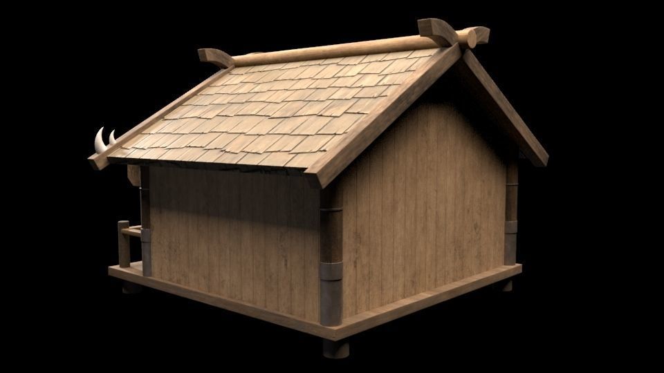 Viking smithy Free low-poly 3D model_3