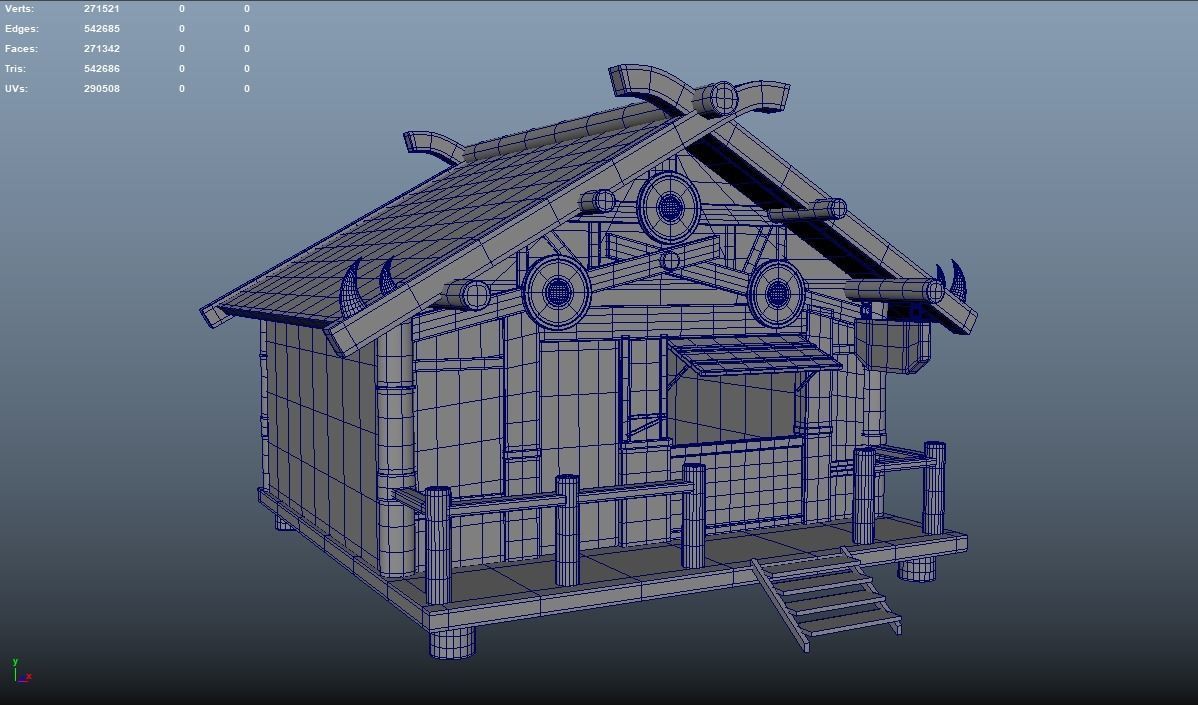 Viking smithy Free low-poly 3D model_4