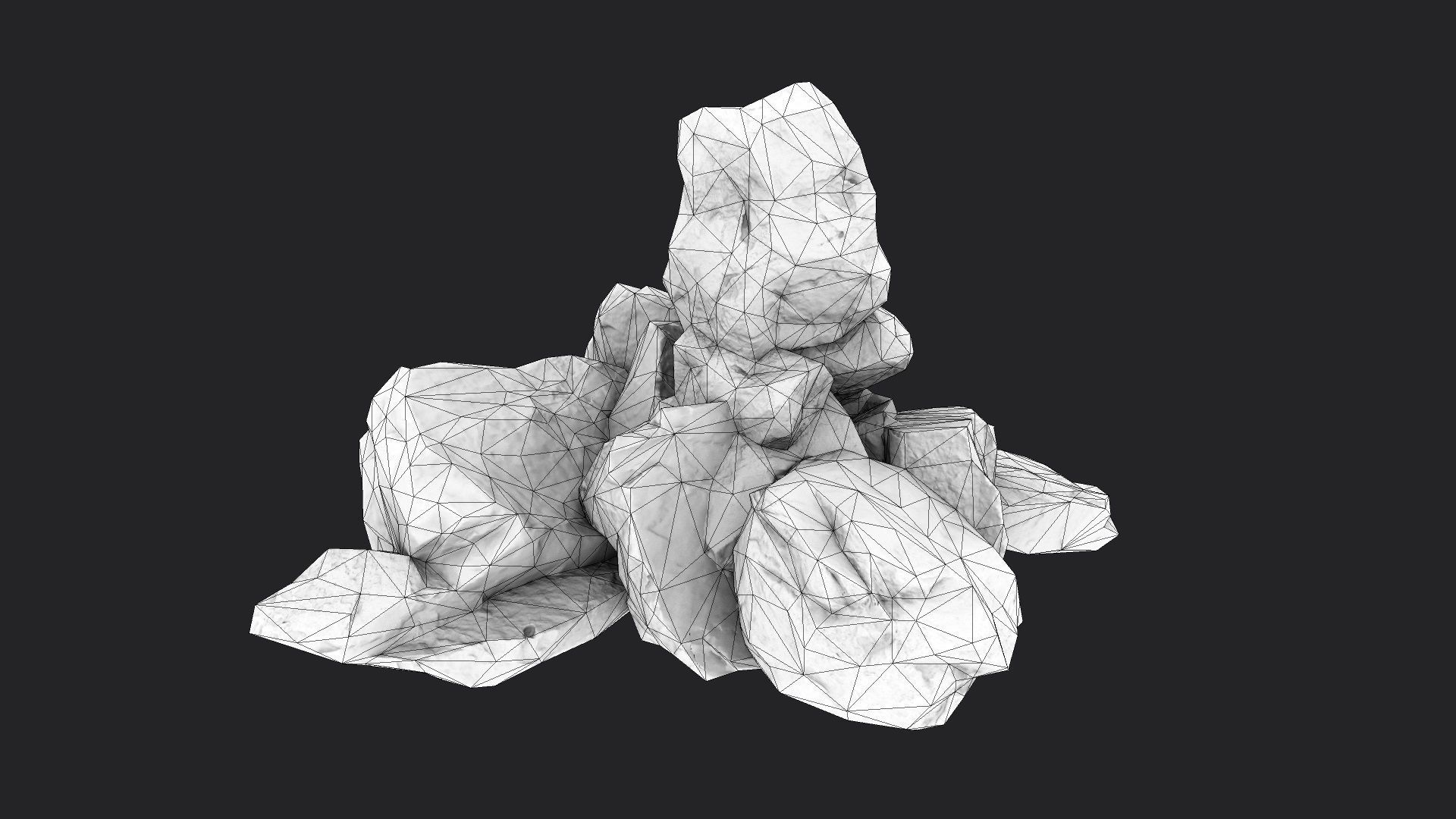Rock 22-1 Low-poly 3D model_9