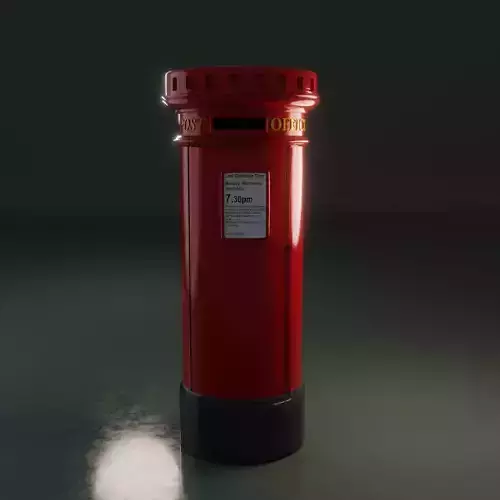 Post Box 3D model Post Box 3D model