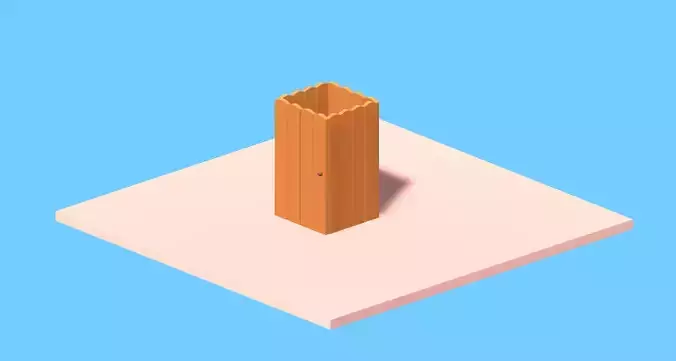 Beach Cabin Lowpoly Beach Prop