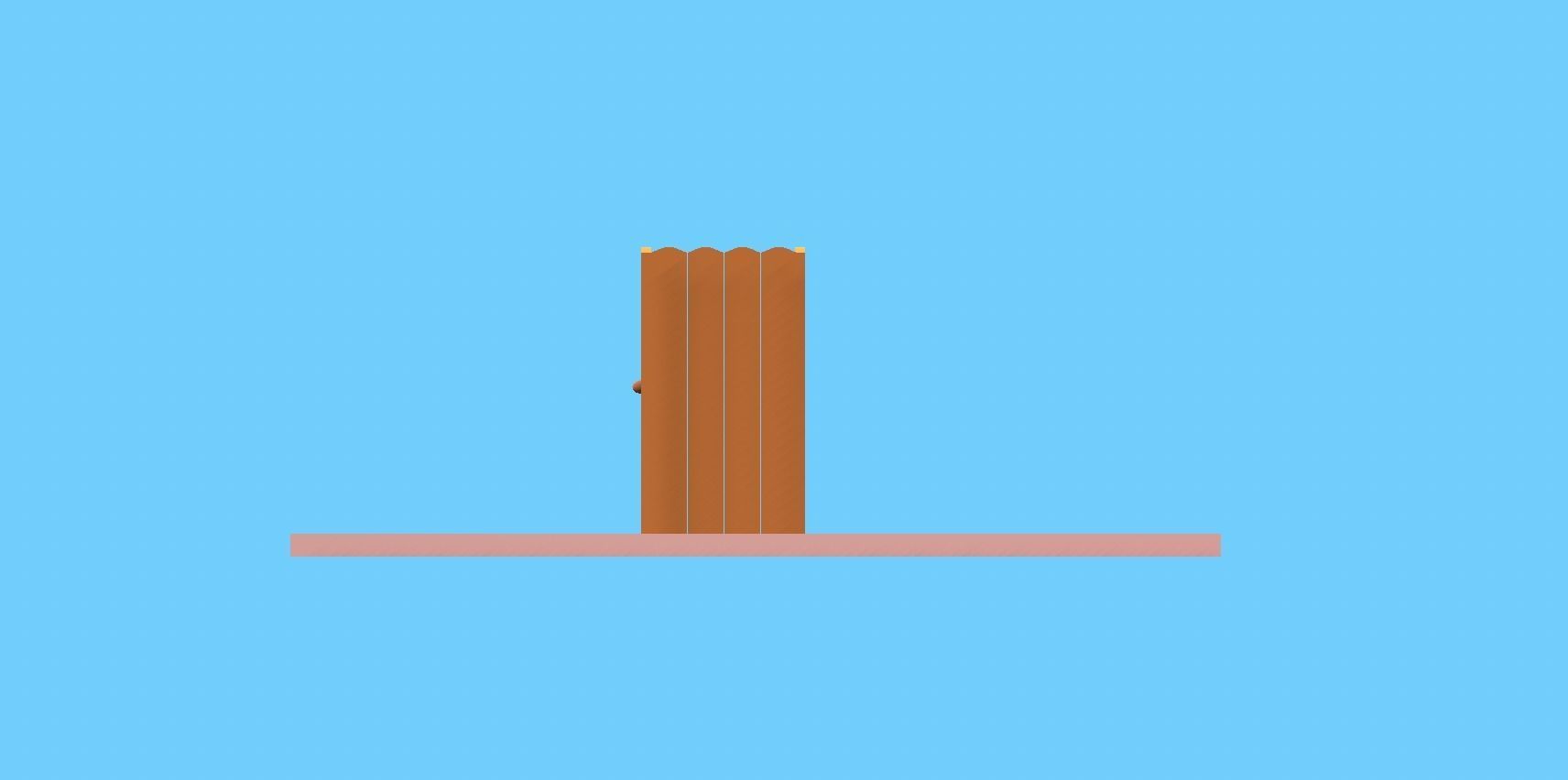 Beach Cabin Lowpoly Beach Prop Low-poly 3D model_2