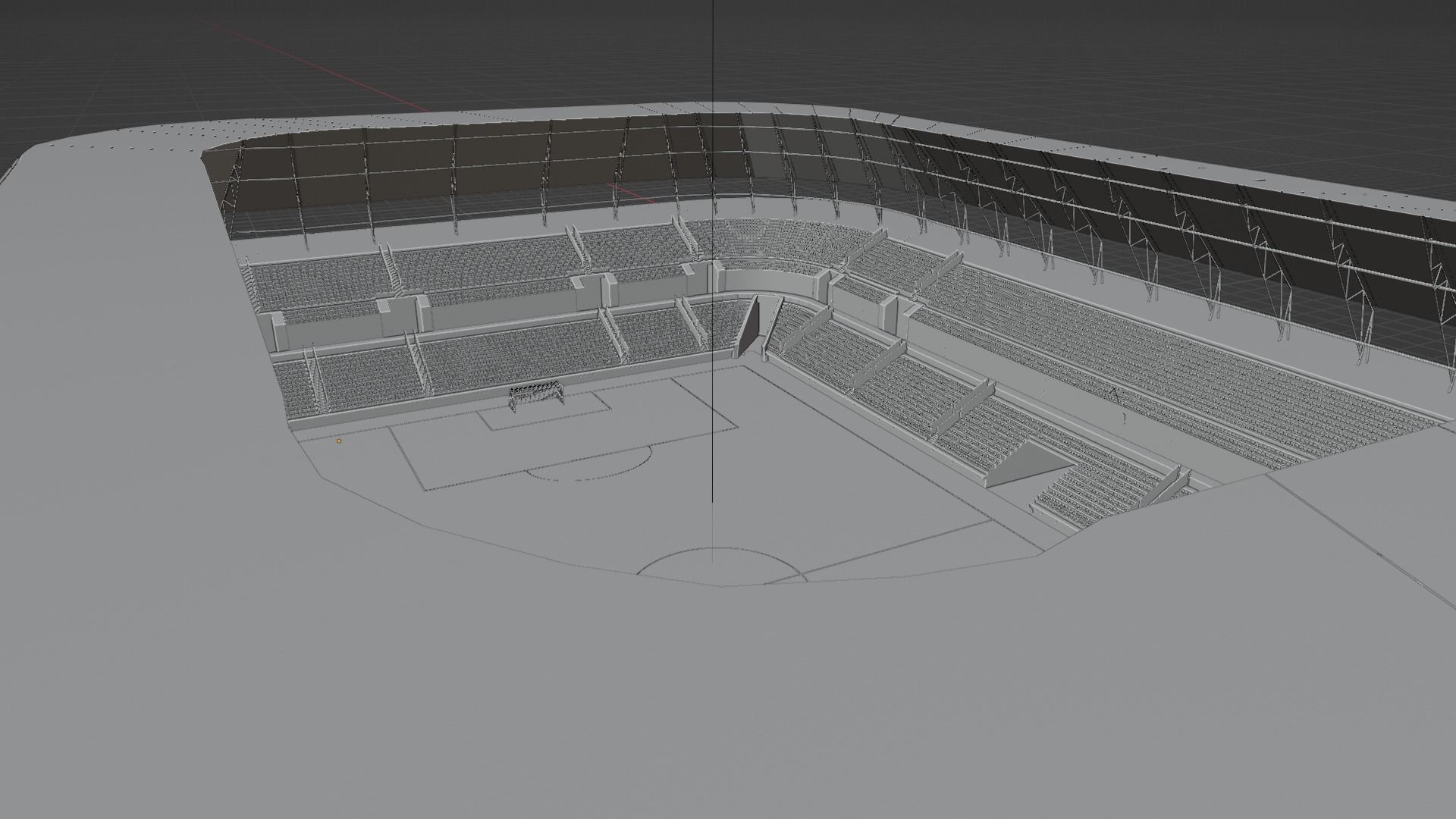 3D model Football Stadium and Interiors VR / AR / low-poly | CGTrader