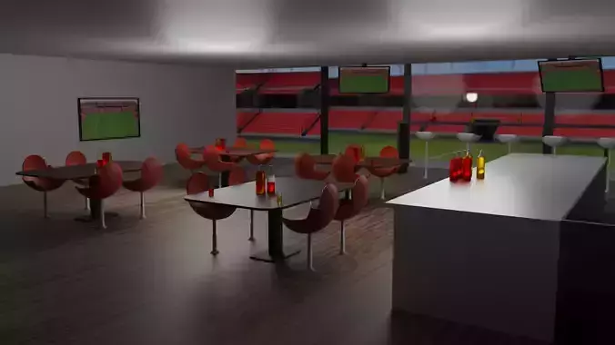 Football Stadium and Interiors