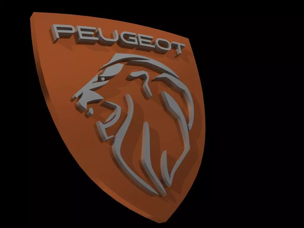 FREE LOGO PEUGEOT 3D Free 3D model