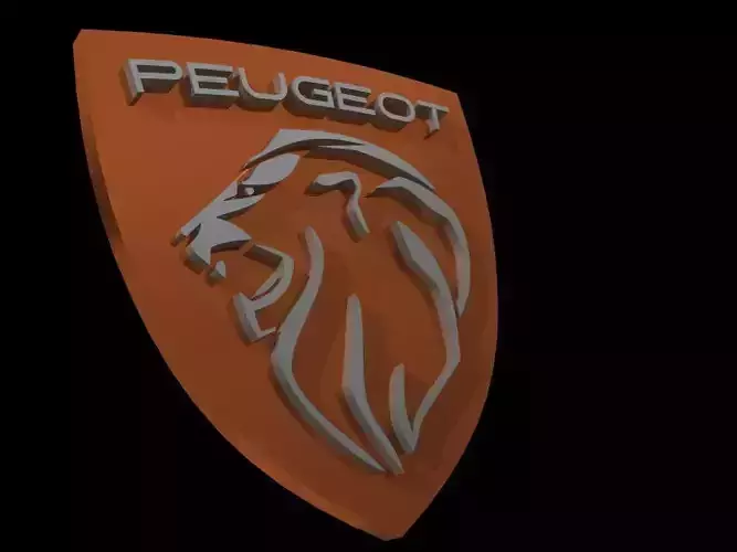 FREE LOGO PEUGEOT 3D Free 3D model