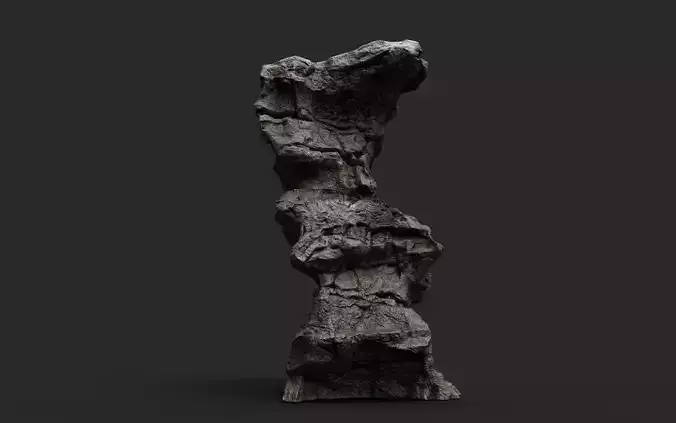 Rock 22-2 Low-poly 3D model
