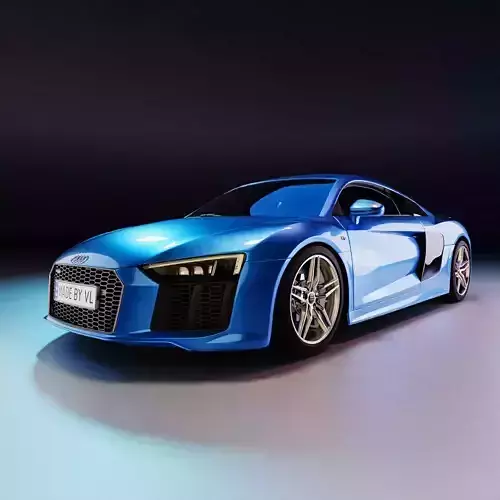 Audi r8 sport car 3d