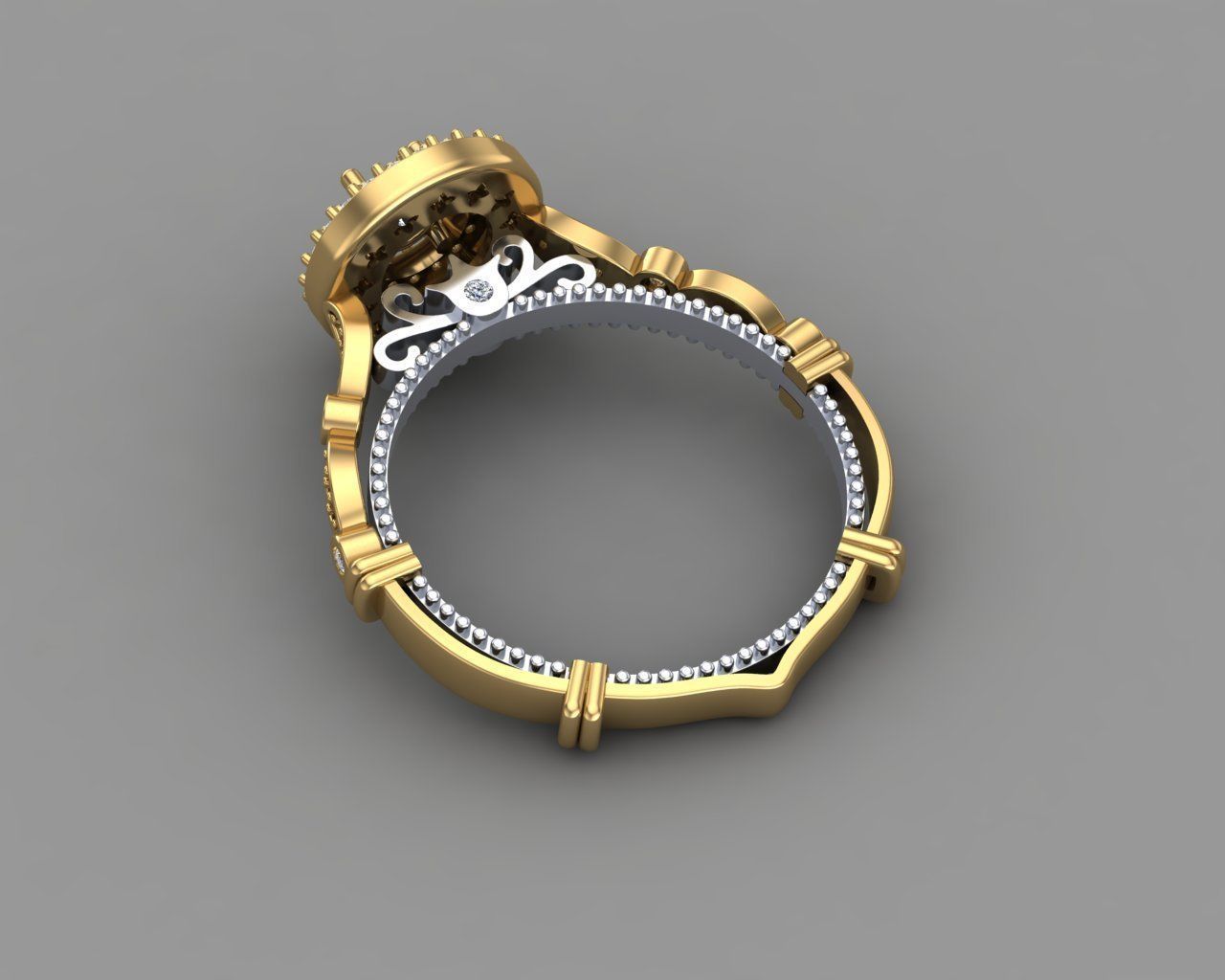 Diamond Engagement Ring 8-MW 3D print model_18