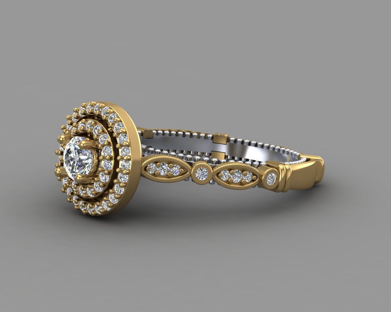 Diamond Engagement Ring 8-MW 3D print model_17