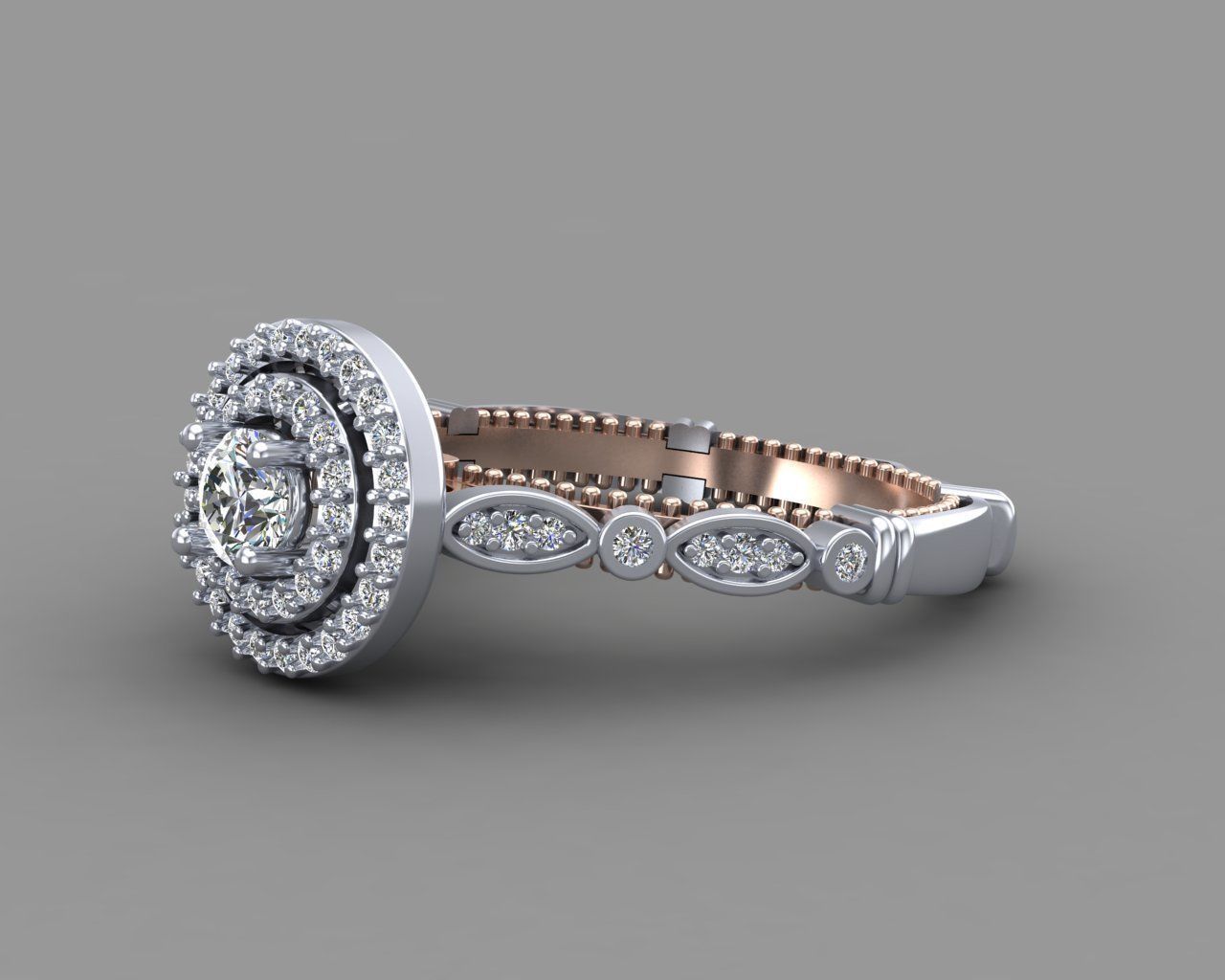 Diamond Engagement Ring 8-MW 3D print model_12