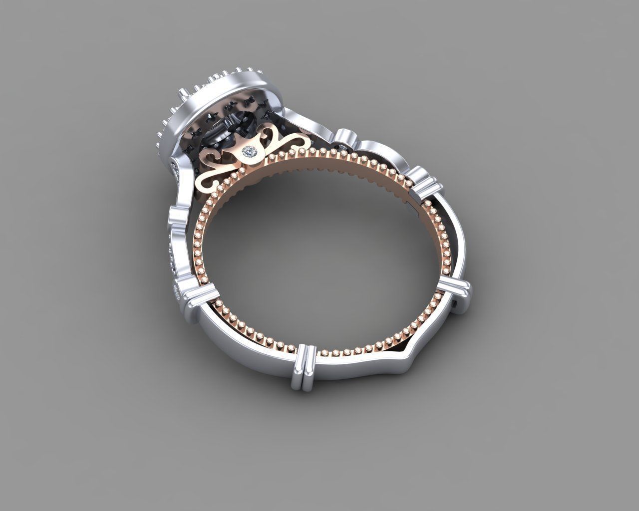 Diamond Engagement Ring 8-MW 3D print model_13