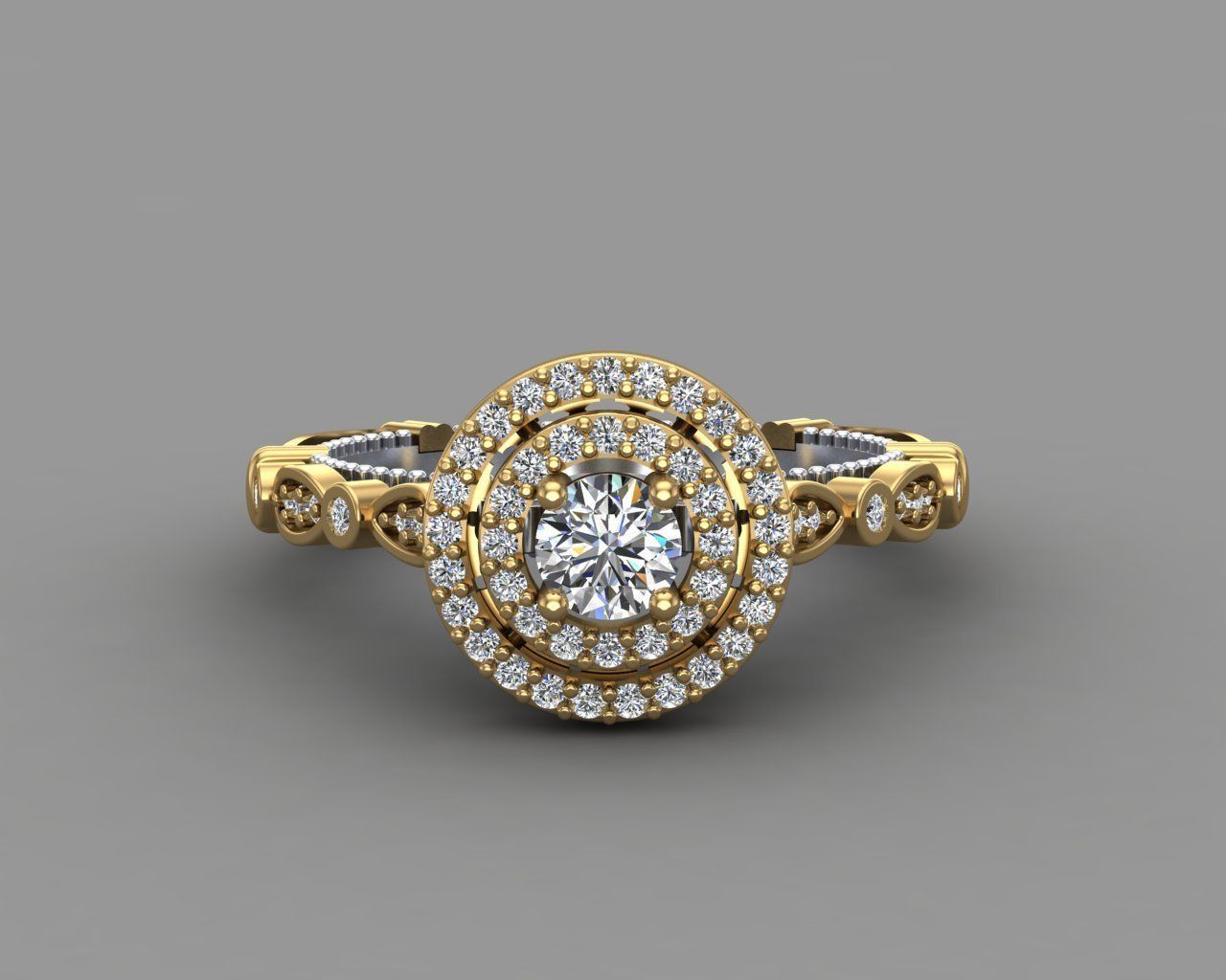 Diamond Engagement Ring 8-MW 3D print model_16