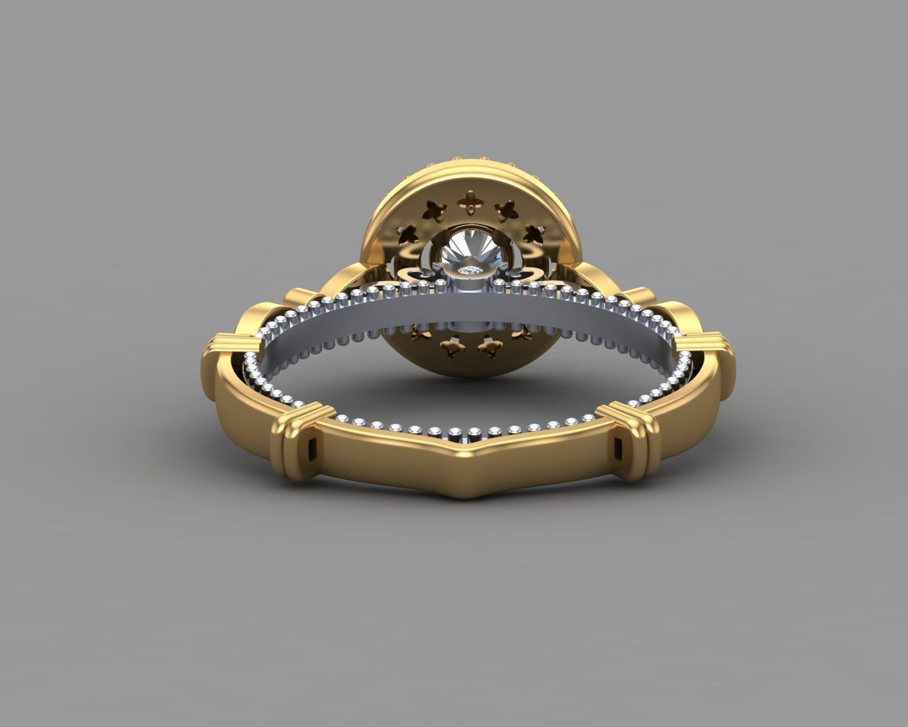 Diamond Engagement Ring 8-MW 3D print model_19