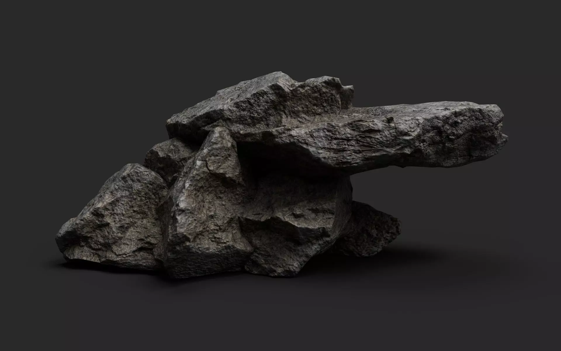 Rock 22-4 Low-poly 3D model_0