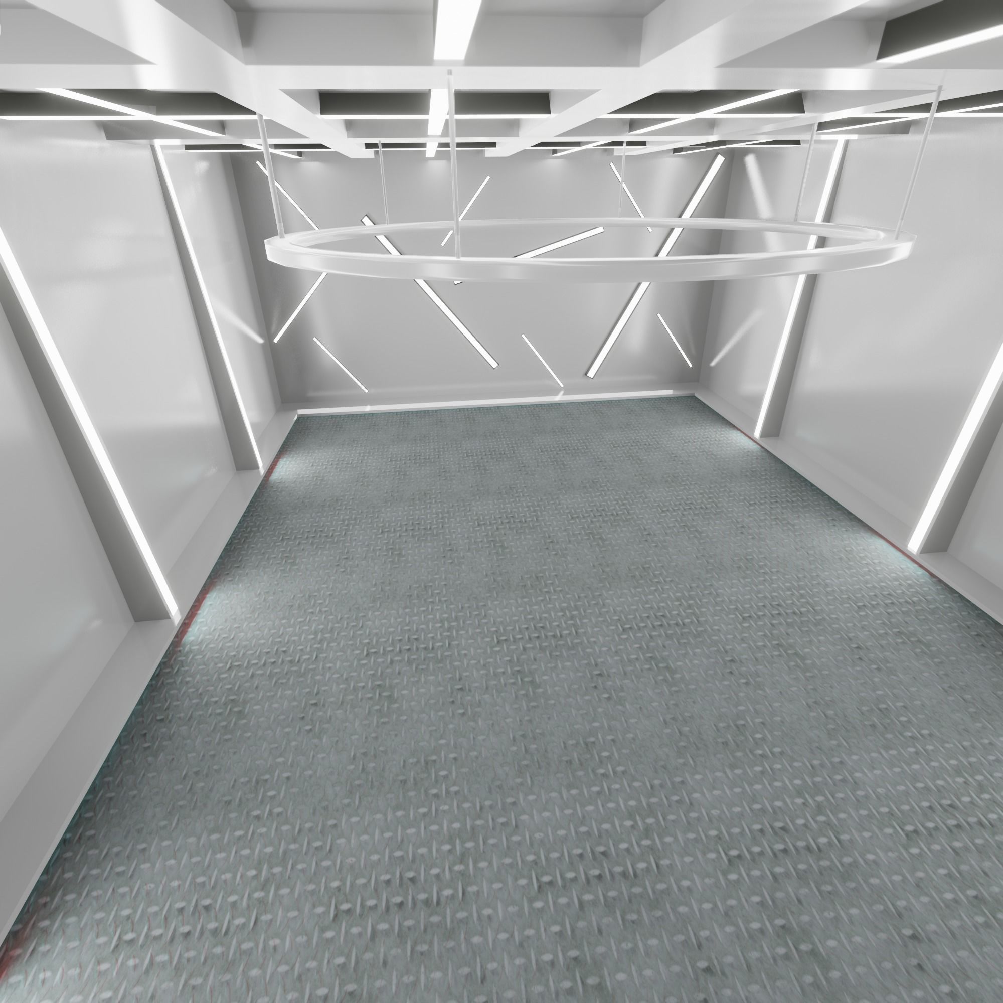 Car studio interior 3D model_3